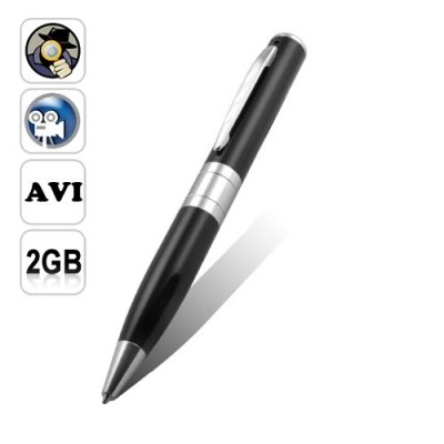 Spy Camera Pen Support Audio + Video Recording with 2GB Memory Card